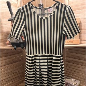 Striped spring dress